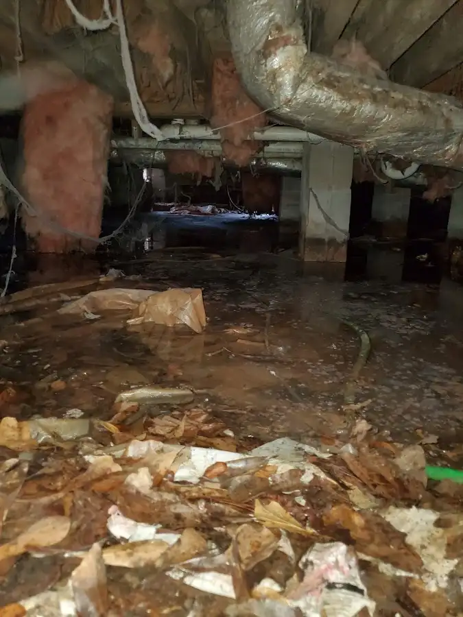 Crawl space flood assessment for Commercial Water Damage Restoration in Crestwood